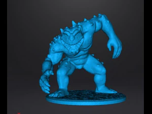 SLAAD FROG CREATURE MINIATURE MODEL FOR FANTASY GAMES DND AND RPG 3D Print Model