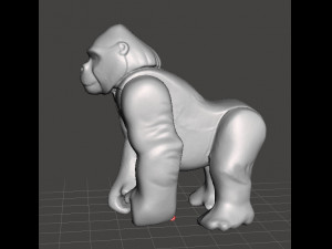 AP WILD ANIMAL SAFARI GORILLA 1975 PVC PLASTIC FIGURE TOY 3D Print Model