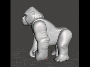AP WILD ANIMAL SAFARI GORILLA 1975 PVC PLASTIC FIGURE TOY 3D Print Model