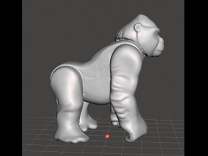 AP WILD ANIMAL SAFARI GORILLA 1975 PVC PLASTIC FIGURE TOY 3D Print Model