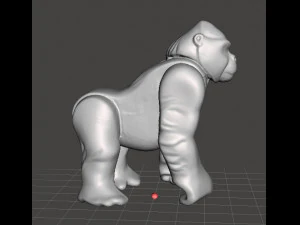 AP WILD ANIMAL SAFARI GORILLA 1975 PVC PLASTIC FIGURE TOY 3D Print Model