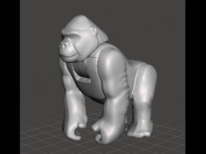 AP WILD ANIMAL SAFARI GORILLA 1975 PVC PLASTIC FIGURE TOY 3D Print Model
