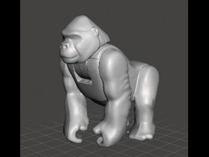 AP WILD ANIMAL SAFARI GORILLA 1975 PVC PLASTIC FIGURE TOY 3D Print Model
