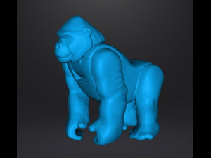 AP WILD ANIMAL SAFARI GORILLA 1975 PVC PLASTIC FIGURE TOY 3D Print Model