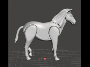 AP ANIMAL SELVAGEM SAFARI ZEBRA 1975 PVC FIGURA DE PL&Aacute;STICO BRINQUEDO Modelo de Impressão 3D