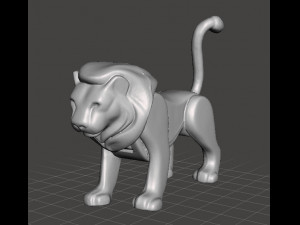 AP WILD ANIMAL SAFARI LION 1975 PVC PLASTIC FIGURE TOY 3D Print Model