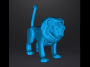 AP WILD ANIMAL SAFARI LION 1975 PVC PLASTIC FIGURE TOY 3D Print Model