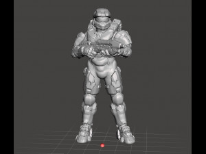 MASTER CHIEF MINIATURE MODEL FOR SCIFI GAMES AND RPG 3D Print Model