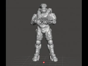 SCIFI OYUNLARI VE RPG İ&Ccedil;İN MASTER CHIEF MİNYAT&Uuml;R MODELİ 3D Baskı Modeli