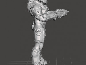MASTER CHIEF MINIATURE MODEL FOR SCIFI GAMES AND RPG 3D 프린트 모델