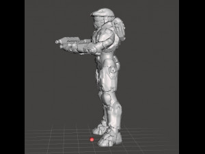 MASTER CHIEF MINIATURE MODEL FOR SCIFI GAMES AND RPG 3D 프린트 모델
