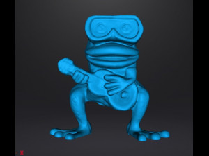 ZENON THE FROG PVC PLASTIC FIGURE MODEL TOY FOR KIDS GASHAPON 3D Baskı Modeli