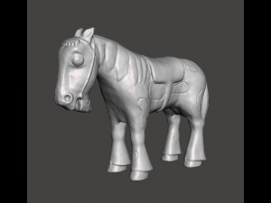 ZENON DRAFT HORSE PERCHERON PVC PLASTIC FIGURE MODEL TOY FOR KIDS GASHAPON 3D 打印模型