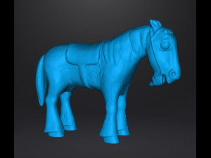 ZENON DRAFT HORSE PERCHERON PVC PLASTIC FIGURE MODEL TOY FOR KIDS GASHAPON 3D 打印模型