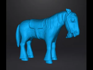 ZENON DRAFT HORSE PERCHERON PVC PLASTIC FIGURE MODEL TOY FOR KIDS GASHAPON 3D Print Model