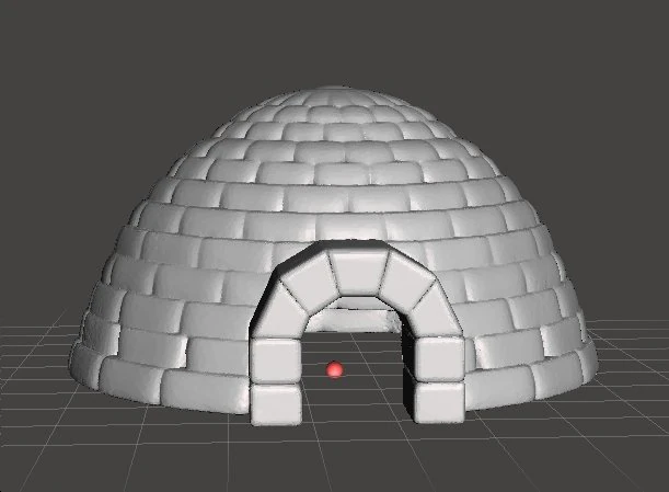 IGLOO MINIATURE MODEL TERRAIN FOR FANTASY GAMES DND RPG 3D Print Model .c4d .max .obj .3ds .fbx .stl .blend 