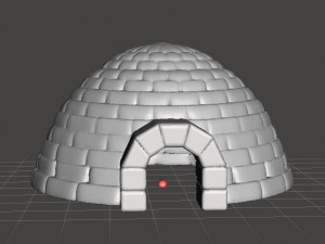IGLOO MINIATURE MODEL TERRAIN FOR FANTASY GAMES DND RPG 3D Print Model