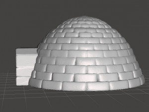 IGLOO MINIATURE MODEL TERRAIN FOR FANTASY GAMES DND RPG 3D Baskı Modeli