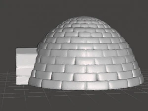 IGLOO MINIATURE MODEL TERRAIN FOR FANTASY GAMES DND RPG 3D Print Model