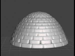 IGLOO MINIATURE MODEL TERRAIN FOR FANTASY GAMES DND RPG 3D Baskı Modeli