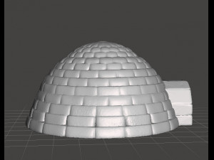 IGLOO MINIATURE MODEL TERRAIN FOR FANTASY GAMES DND RPG 3D Baskı Modeli