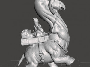 RONTO WITH JAWA MINIATURE MODELS SET FOR LEGION SCIFI OR FANTASY GAMES DND RPG 3D Print Model