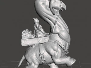 RONTO WITH JAWA MINIATURE MODELS SET FOR LEGION SCIFI OR FANTASY GAMES DND RPG 3D Print Model
