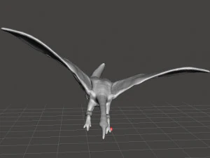 HUMANOID PTERAMONSTER FIGURE MODEL ANIMAL CREATURE DND RPG 3D Print Model