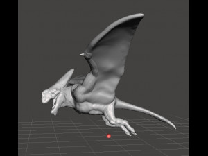 HUMANOID PTERAMONSTER FIGURE MODEL ANIMAL CREATURE DND RPG Model do druku 3D