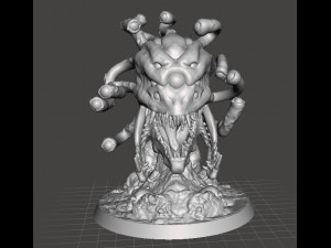 GORGON BEHOLDER BASED MINIATURE MODEL FOR FANTASY GAMES DND RPG 3D Print Model