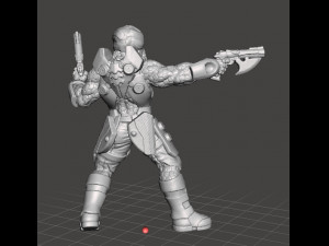 CYBERPUNK GALACTIC BOUNTY HUNTER MINIATURE MODEL FOR SCIFI CYBERPUNK GALACTIC BOUNTY HUNTER MINIATURE MODEL FOR SCIFI