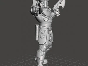 MODELO EM MINIATURA DE CA&Ccedil;ADOR DE RECOMPENSAS GAL&Aacute;CTICO CYBERPUNK PARA JOGOS SCIFI RPG Modelo de Impressão 3D