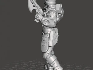 MODELO EM MINIATURA DE CA&Ccedil;ADOR DE RECOMPENSAS GAL&Aacute;CTICO CYBERPUNK PARA JOGOS SCIFI RPG Modelo de Impressão 3D