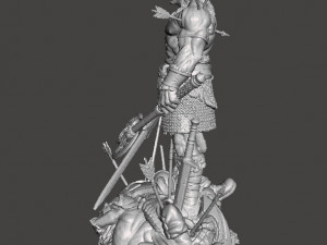 CONAN THE BARBARIAN INSPIRED ART STATUE 27 CMS FIGURE MODEL Modèles 3D en vedette