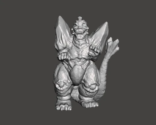 SPACE GODZILLA 1994 PVC GASHAPON TOY MONSTER KAIJU DND 3D Print Model .c4d .max .obj .3ds .fbx .stl .blend 