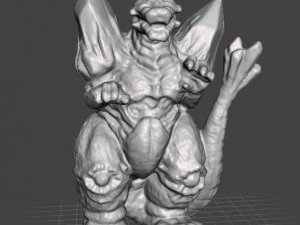 SPACE GODZILLA 1994 PVC GASHAPON TOY MONSTER KAIJU DND 3D Print Model