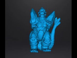 SPACE GODZILLA 1994 PVC GASHAPON TOY MONSTER KAIJU DND 3D Print Model