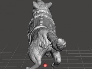 K9 POLICE DOG MINIATURE MODEL FOR WARGAMES BOARDGAMES SCIFI RPG 3D Принт Модель