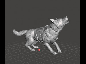 K9 POLICE DOG MINIATURE MODEL FOR WARGAMES BOARDGAMES SCIFI RPG 3D Принт Модель