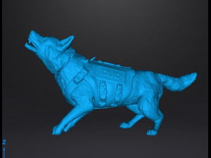 K9 POLICE DOG MINIATURE MODEL FOR WARGAMES BOARDGAMES SCIFI RPG 3D Принт Модель