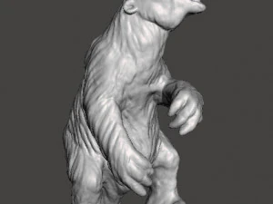 Megatherium figure miniature model prehistoric monster dnd rpg wildlife 3D Print Model