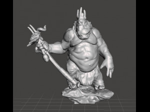 GOBLIN KING MINIATURE MODEL FOR FANTASY GAMES DND RPG 3D-Druckmodell