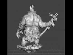 GOBLIN KING MINIATURE MODEL FOR FANTASY GAMES DND RPG 3D-Druckmodell