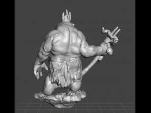 GOBLIN KING MINIATURE MODEL FOR FANTASY GAMES DND RPG 3D Print Model