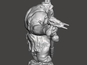 GOBLIN KING MINIATURE MODEL FOR FANTASY GAMES DND RPG 3D-Druckmodell