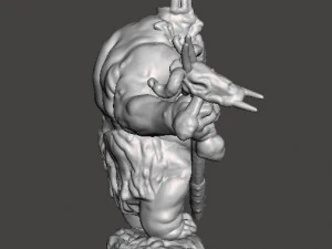 GOBLIN KING MINIATURE MODEL FOR FANTASY GAMES DND RPG 3D Print Model