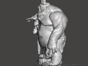 GOBLIN KING MINIATURE MODEL FOR FANTASY GAMES DND RPG 3D Print Model