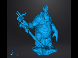GOBLIN KING MINIATURE MODEL FOR FANTASY GAMES DND RPG 3D-Druckmodell