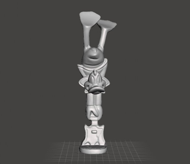 LOONEY TUNES ROCK BAND DAFFY DUCK PROMOTIONAL FIGURE 90S PVC 3Dプリントモデル .c4d .max .obj .3ds .fbx .stl .blend 