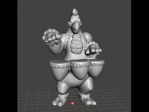 LOONEY TUNES ROCK BAND FOGHORN LEGHORN FIGURA PROMOCIONAL PVC DOS ANOS 90 Modelo de Impressão 3D